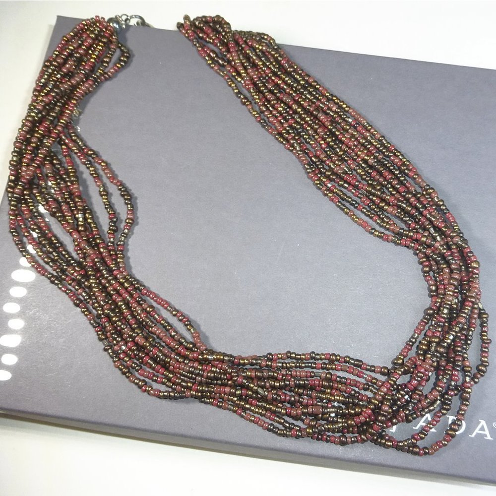 Silpada N1815 Bronze Seed Bead Multi Strand Necklace